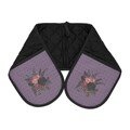 Victorian Goth Flowers And Lace Oven Mitt
