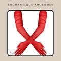 Red Mesh Opera Gloves, Women's Long Evening Gloves, Tulle Elbow Gloves, White Wedding Gloves, Chic Party Gloves, Dress Costume Accessories