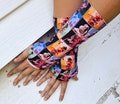 Trilogy Melanie fingerless gloves arm warmers Crybaby