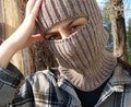 Ski mask, Wool balaclava hat, Winter full face mask unisex , Knit balaclava face cover, Best friend gift