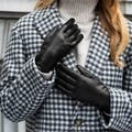 Leather Handmade Deerskin Lined with Wool High Quality Black Brown Soft Sheepskin Leather Men Women Warm Winter Gloves Gift for Him Her