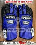 BMW Motorrad Racing Leather Gloves - Sports Riding Gloves - Genuine Cowhide Leather - Available in All Sizes