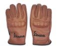 Vespa Rustic Brown Italian Leather Gloves Windproof Waterproof Winter All Weather Gloves Touch Screen hard Knuckle PX GTS300 GTV Sprint