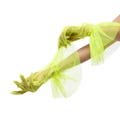 Couture mesh tulle gloves, gloves accessories, Short neon yellow gloves