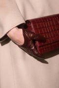 Burgundy Leather Gloves, Short Gloves, Fully Customizable Gloves, Women Accessories, Fall Clothing, Handmade gloves, Midseason gloves, Gift
