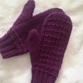 Warm Cosy Waffle Stitch Mittens PDF Pattern