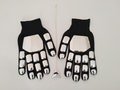 Pair of Daft Punk Guy Manuel Thomas Bangalter Chrome Mirror Gloves