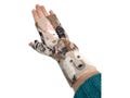 Fingerless dog print fleece gloves Warm wrist warmer winter mittens Gift for dog lovers mom Handmade dog walking gifts for women