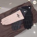 Personalized Women's Wool Winter Gloves, Custom Winter Gloves, Touch Screen Gloves, Classy Plain Super Soft Gloves, Christmas Gift, One Size