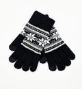 Comfy Warm Texting Gloves For Ladies, Assorted Color Snowflake Pattern Knit Touch Screen Texting Gloves, Winter Accessories, Gift For Her