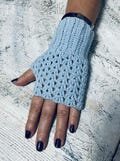 Cotton Fingerless Gloves, Wrist Warmers,  Warm Winter Hand Warmers, Hand Cotton Gloves