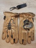 Custom Tattoo Gloves, Hand Drawn Illustrations, for Wild Souls & Rebels. Classic and Vintage motorcycles, triumph, caferacers, chopper etc