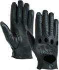Men's Water-Resistant Perforated Leather Driving, Riding, Motorcycle Gloves