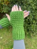 Handmade fingerless gloves