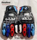 BMW Motorrad Gloves | Genuine Leather Motorcycle Racing Protection | Custom Made to Order Biker Gear | For Men
