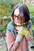 Gloves fingerless knitted hand warmer wool alpaca gifts for her handmade accessories