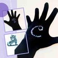 Personalized Rhinestone Performance Gloves, Stretch Fleece for Warmth, Tailored Fit Ideal for Figure Skating, Dance, Athletic training
