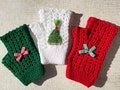 Fingerless Crochet Gloves Set ? Small, Medium, Large Sizes with Bead and  Applique Details, Cozy & Stylish, Perfect 3 gifts for everyone