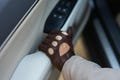 Men's DRIVING Gloves - BROWN - hairsheep leather