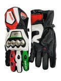 Luxury Ducati Corse Racing Gloves | Genuine Leather Protection | Custom Made Motorcycle Gear | Personalized Gift