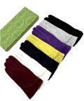 New Women Button Gloves Ladies Multi Colours Gloves Touch Screen Gloves Winter Warm Soft Fleece Lined Luxury Thermal Finger Gloves One Size