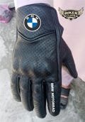 Short BMW MOTOGP  Motorbike Racing Leather Gloves - Made In Genuine Cowhide Leather - Free Shipping